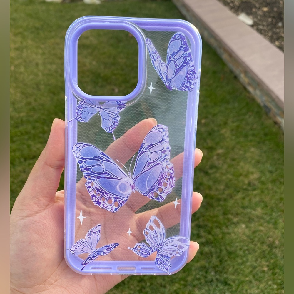 Butterfly printed iphone 14 pro Max case